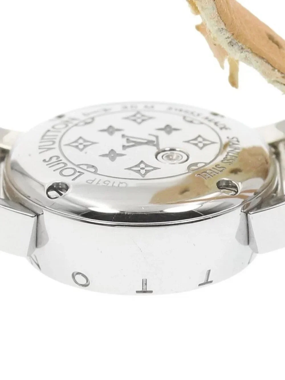 LOUIS VUITTON Tambour Viju Q151P Rug diamond pink Dial Quartz Ladies_967450